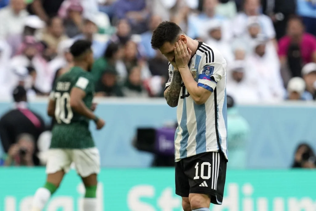 Leo Messi tras la sorpresiva derrota frente a Arabia Saudita.